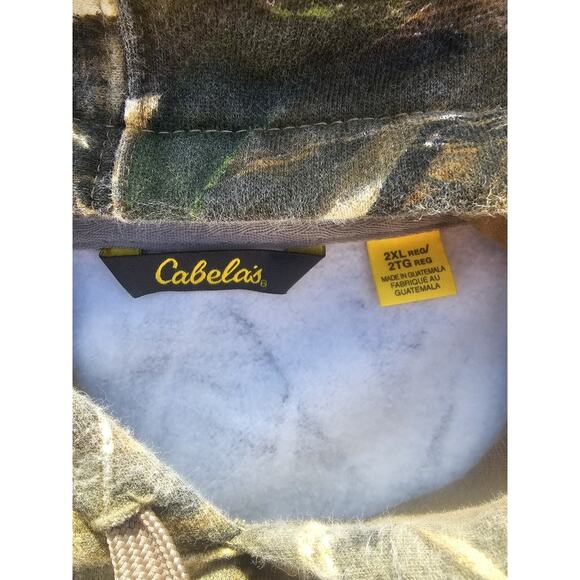 Cabelas Camo Hoodie Realtree Max5 Mens Sz 2XL Foremost Outfitters Hunting Fleece - Picture 4 of 8
